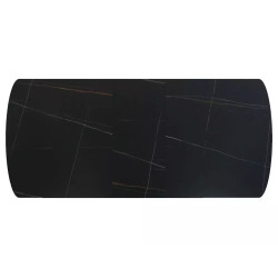 Rozkładany ceramiczny stół Vector czarny mat 160(200)x90