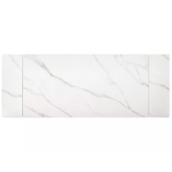 Rozkładany ceramiczny stół Imperia 160 biały mat/czarny mat 160(220)x90