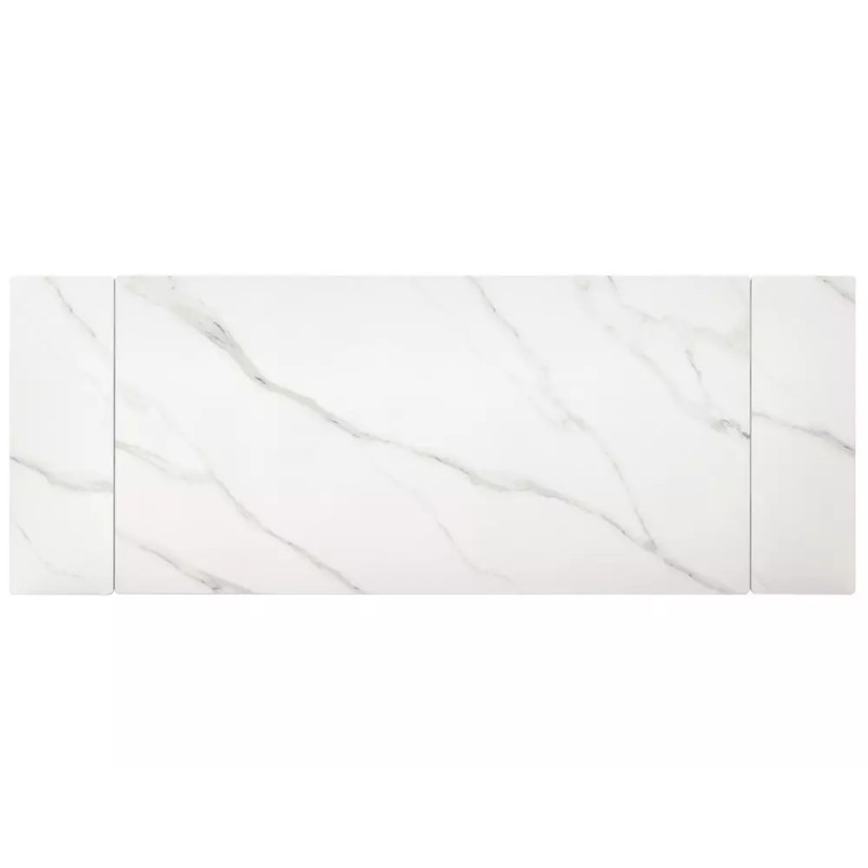 Rozkładany ceramiczny stół Imperia 160 biały mat/czarny mat 160(220)x90