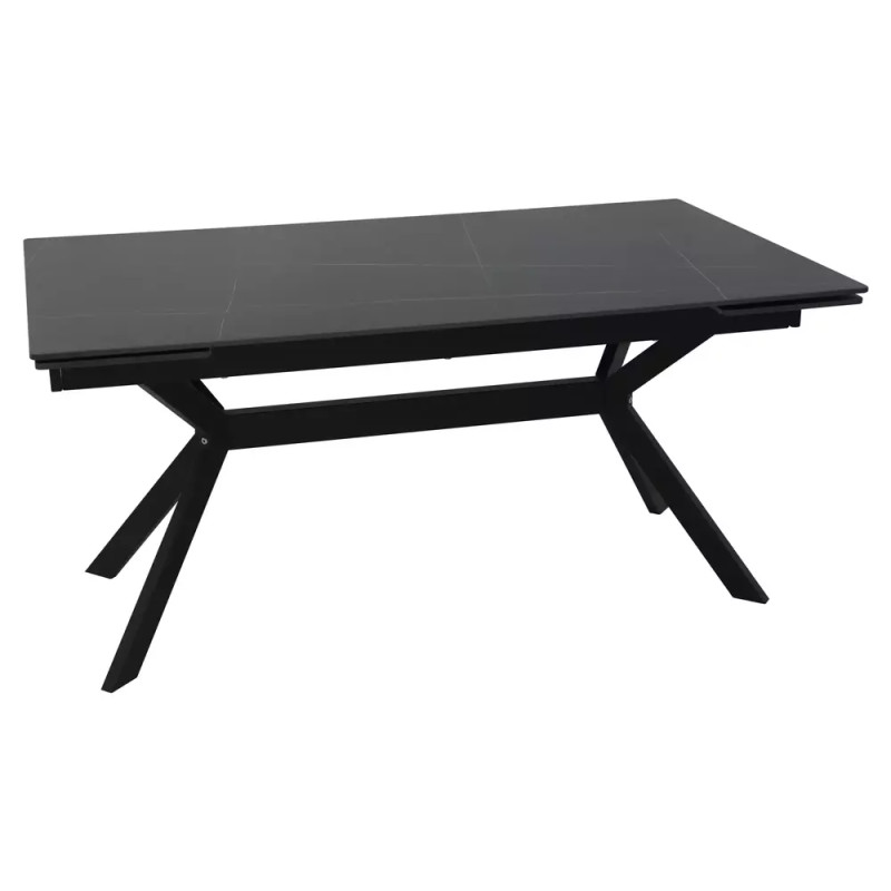 Rozkładany ceramiczny stół Imperia 160 czarny mat 160(220)x90