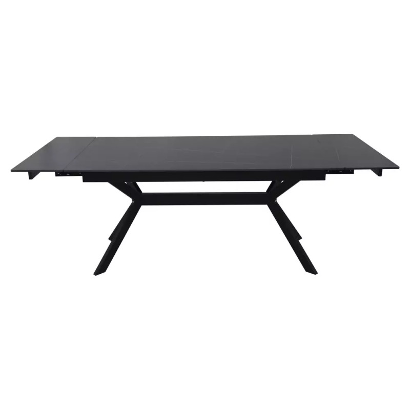 Rozkładany ceramiczny stół Imperia 160 czarny mat 160(220)x90