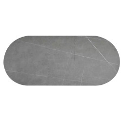 Ceramiczny stół rozkładany Gaston Ceramic 140 szary mat/czarny mat 140(180)x80