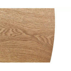 Okrągły stół Angel 120 dąb/czarny mat 120x75