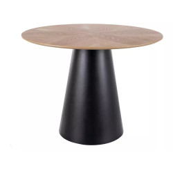 Okrągły stół Angel 100 dąb/czarny mat 100x75