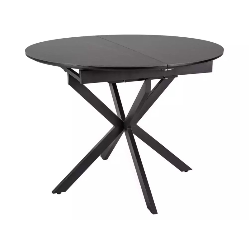 Ceramiczny stół rozkładany Gaston Ceramic 100 czarny mat 100(135)x75