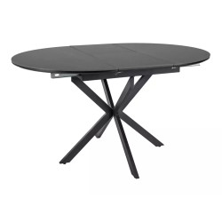 Ceramiczny stół rozkładany Gaston Ceramic 100 czarny mat 100(135)x75