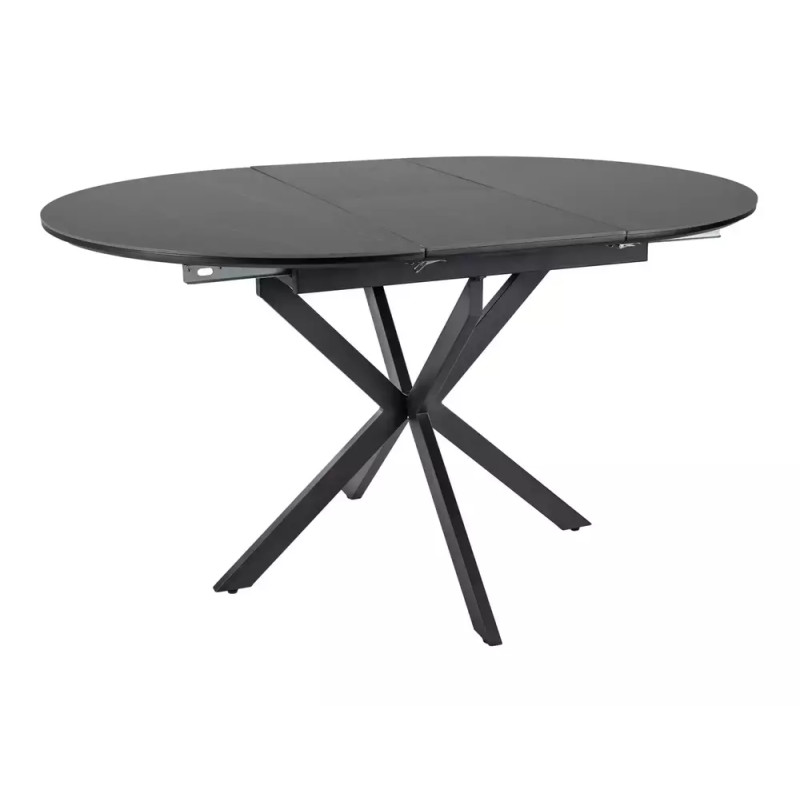 Ceramiczny stół rozkładany Gaston Ceramic 100 czarny mat 100(135)x75