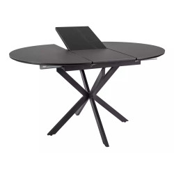 Ceramiczny stół rozkładany Gaston Ceramic 100 czarny mat 100(135)x75