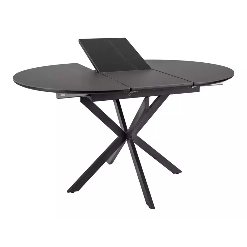 Ceramiczny stół rozkładany Gaston Ceramic 100 czarny mat 100(135)x75