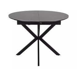 Ceramiczny stół rozkładany Gaston Ceramic 100 szary mat/czarny mat 100(135)x75