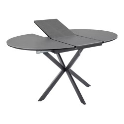 Ceramiczny stół rozkładany Gaston Ceramic 100 szary mat/czarny mat 100(135)x75