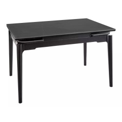 Rozkładany ceramiczny stół Sento czarny mat 120/80(180)x75