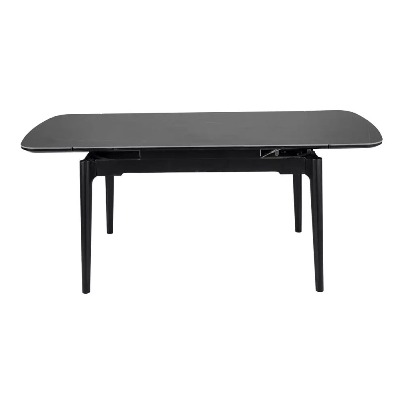 Rozkładany ceramiczny stół Sento czarny mat 120/80(180)x75