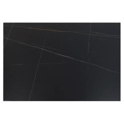 Rozkładany ceramiczny stół Sento czarny mat 120/80(180)x75