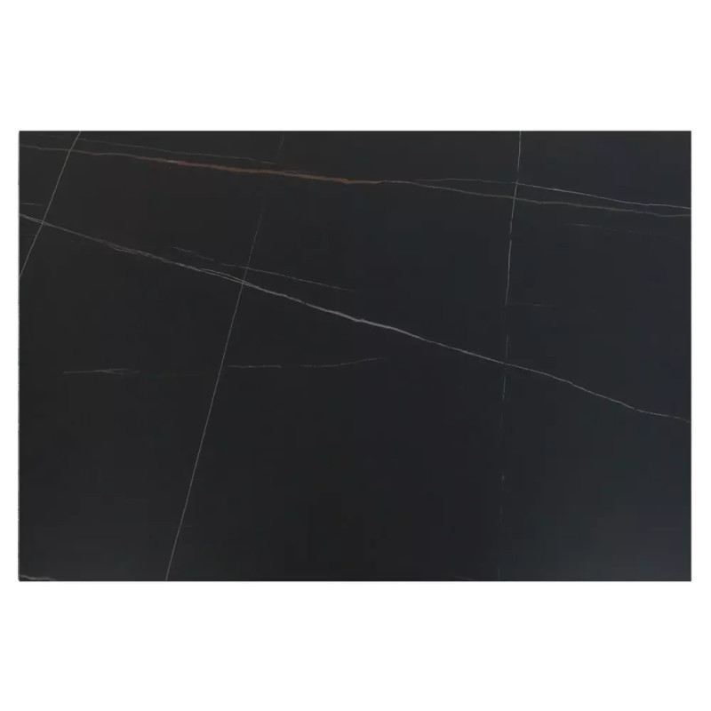 Rozkładany ceramiczny stół Sento czarny mat 120/80(180)x75