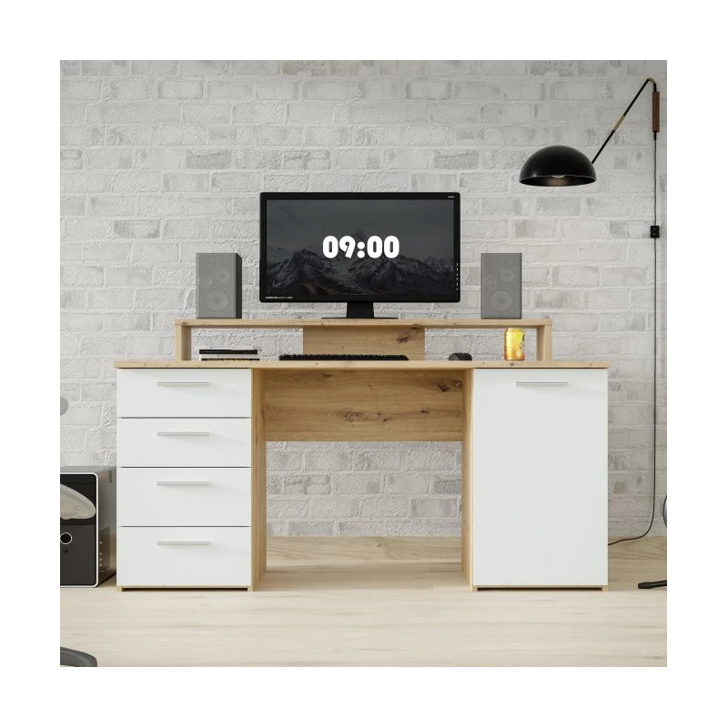 Biurko do nauki i pracy NET106 145 cm — szybka wysyłka Domowanie