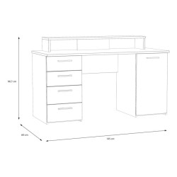Biurko do nauki i pracy NET106 145 cm — szybka wysyłka Domowanie