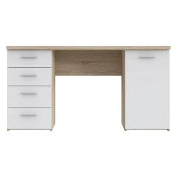 Stylowe biurko do pracy i nauki — drewno i biel — Kup teraz online