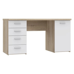 Stylowe biurko do pracy i nauki — drewno i biel — Kup teraz online