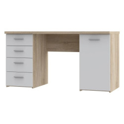 Stylowe biurko do pracy i nauki — drewno i biel — Kup teraz online