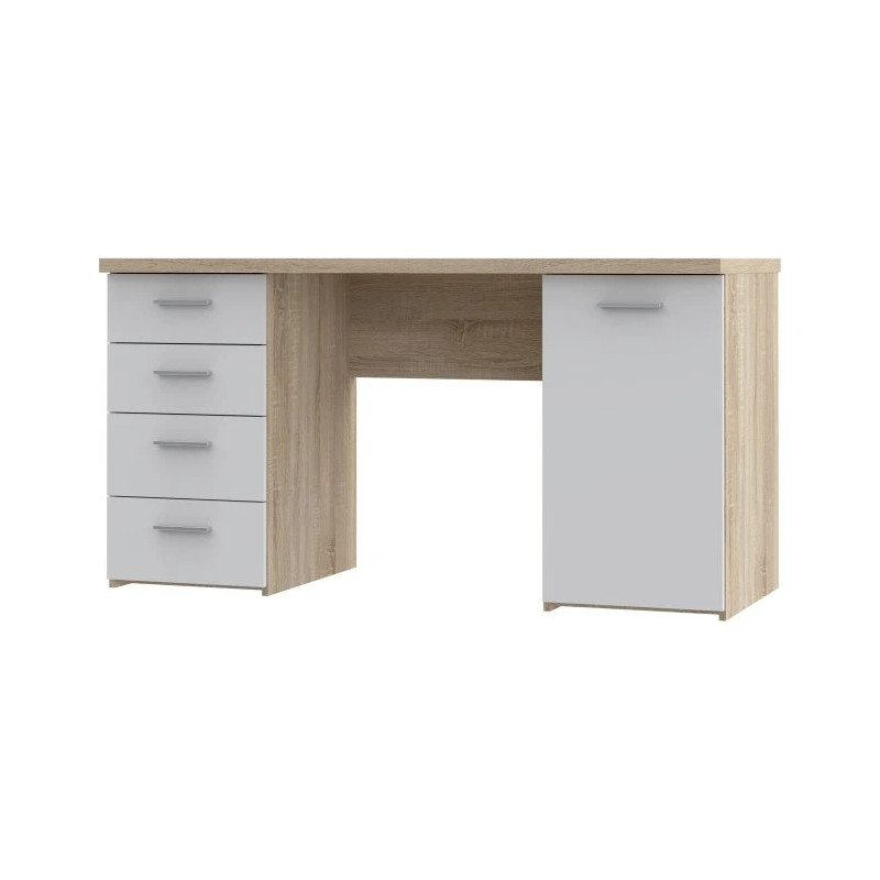 Stylowe biurko do pracy i nauki — drewno i biel — Kup teraz online