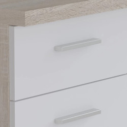 Stylowe biurko do pracy i nauki — drewno i biel — Kup teraz online