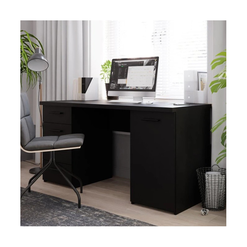 Biurko MT926-Z13M NET106 Czarny 145x60 cm — Domowanie.pl