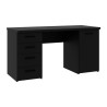 Biurko 145x60 cm z szufladami i szafką NET106 MT926-Z13M Czarny Meble Forte