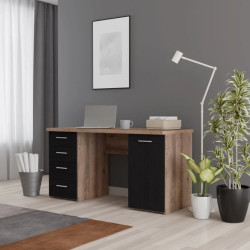 Biurko 145x60 cm Dąb Szlachetny/Czarny — Sklep Domowanie.pl