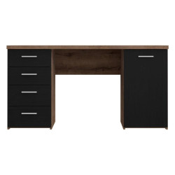 Biurko 145x60 cm Dąb Szlachetny/Czarny — Sklep Domowanie.pl