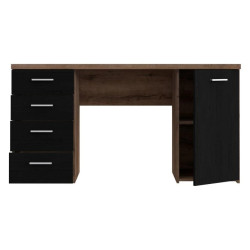 Biurko 145x60 cm Dąb Szlachetny/Czarny — Sklep Domowanie.pl