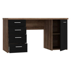 Biurko 145x60 cm Dąb Szlachetny/Czarny — Sklep Domowanie.pl