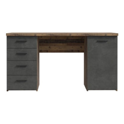 Biurko MT926-C943 Beton/Old-Wood Vintage 145x60 cm — Domowanie.pl