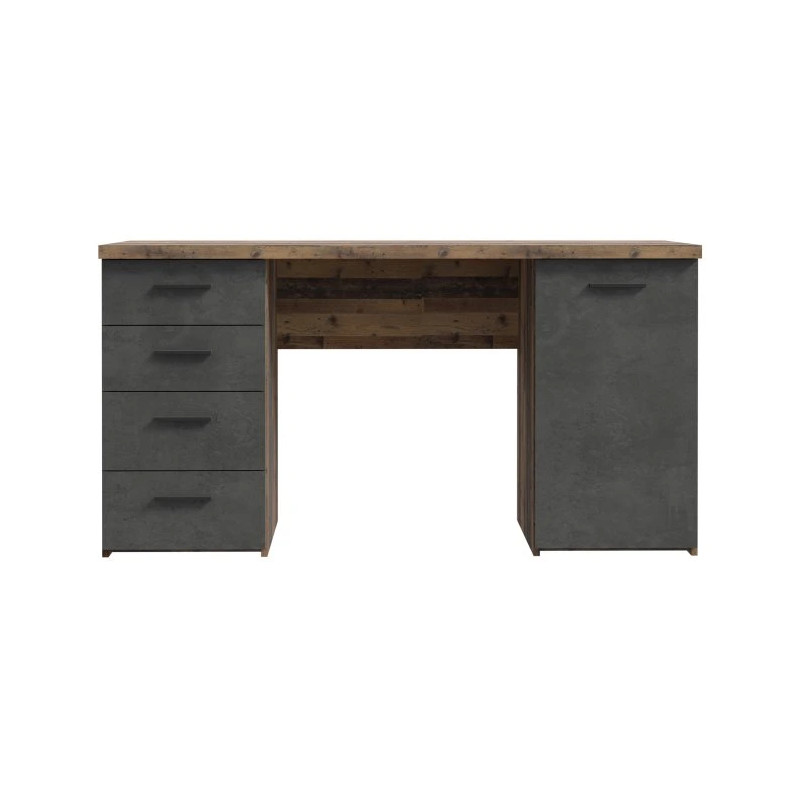 Biurko MT926-C943 Beton/Old-Wood Vintage 145x60 cm — Domowanie.pl