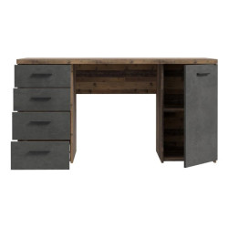 Biurko MT926-C943 Beton/Old-Wood Vintage 145x60 cm — Domowanie.pl