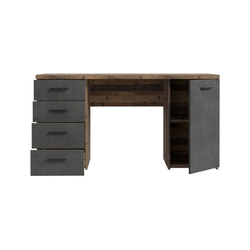 Biurko MT926-C943 Beton/Old-Wood Vintage 145x60 cm — Domowanie.pl