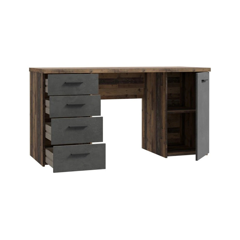 Biurko MT926-C943 Beton/Old-Wood Vintage 145x60 cm — Domowanie.pl