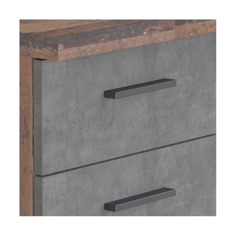 Biurko MT926-C943 Beton/Old-Wood Vintage 145x60 cm — Domowanie.pl