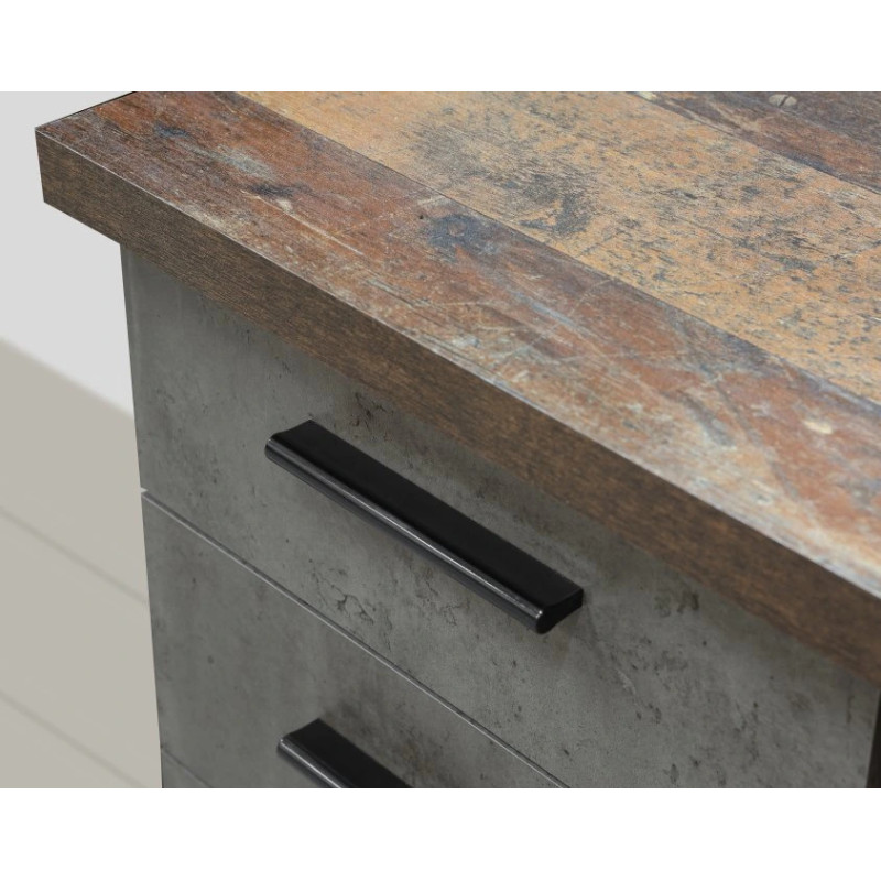 Biurko MT926-C943 Beton/Old-Wood Vintage 145x60 cm — Domowanie.pl