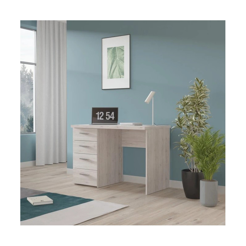 Biurko Dąb Piaskowy 110x60 cm z 4 szufladami — Domowanie.pl