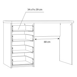 Stylowe biurko do nauki i pracy — matowa biel Domowanie.pl