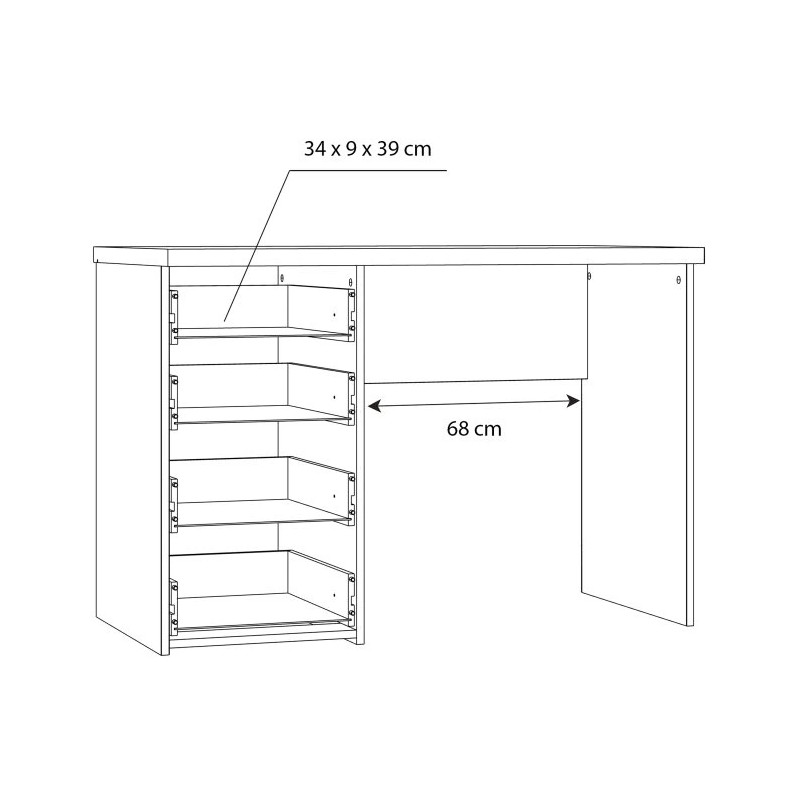 Stylowe biurko do nauki i pracy — matowa biel Domowanie.pl
