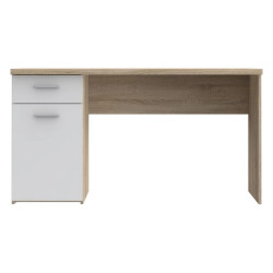 Stylowe biurko Biały/Dąb Sonoma do biura i pokoju — Kup online