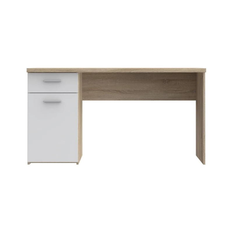 Stylowe biurko Biały/Dąb Sonoma do biura i pokoju — Kup online