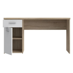 Stylowe biurko Biały/Dąb Sonoma do biura i pokoju — Kup online