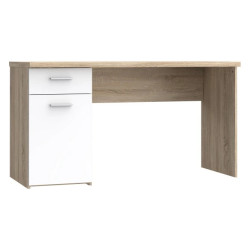 Stylowe biurko Biały/Dąb Sonoma do biura i pokoju — Kup online
