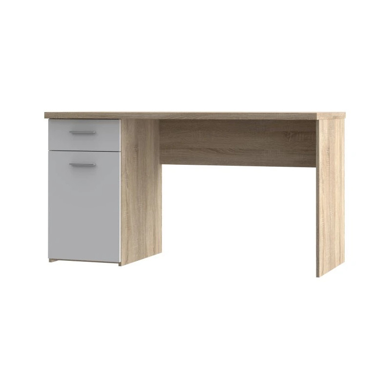 Stylowe biurko Biały/Dąb Sonoma do biura i pokoju — Kup online