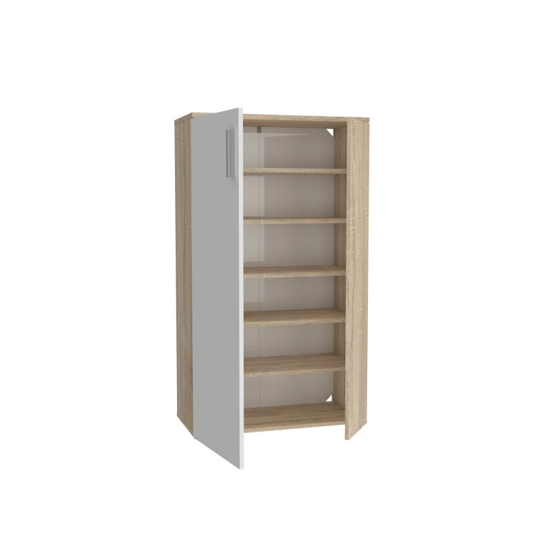 Szafka na buty NET106 Dąb Sonoma/Biały 70 cm — Domowanie.pl