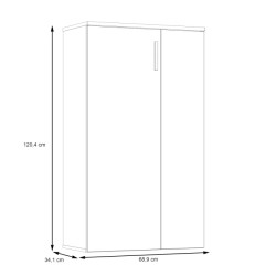 Szafka na buty NET106 Dąb Sonoma/Biały 70 cm — Domowanie.pl