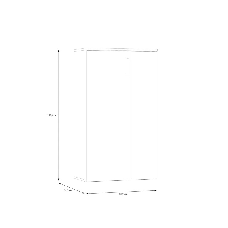 Nowoczesna szafka na buty 70 cm z półkami — Kup online Domowanie